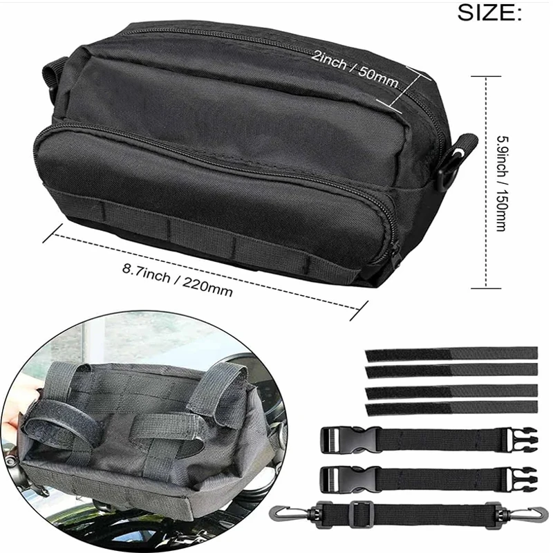 Motorcycle Gear Bag - Motorcycle Front Storage Bag Handlebar Bag