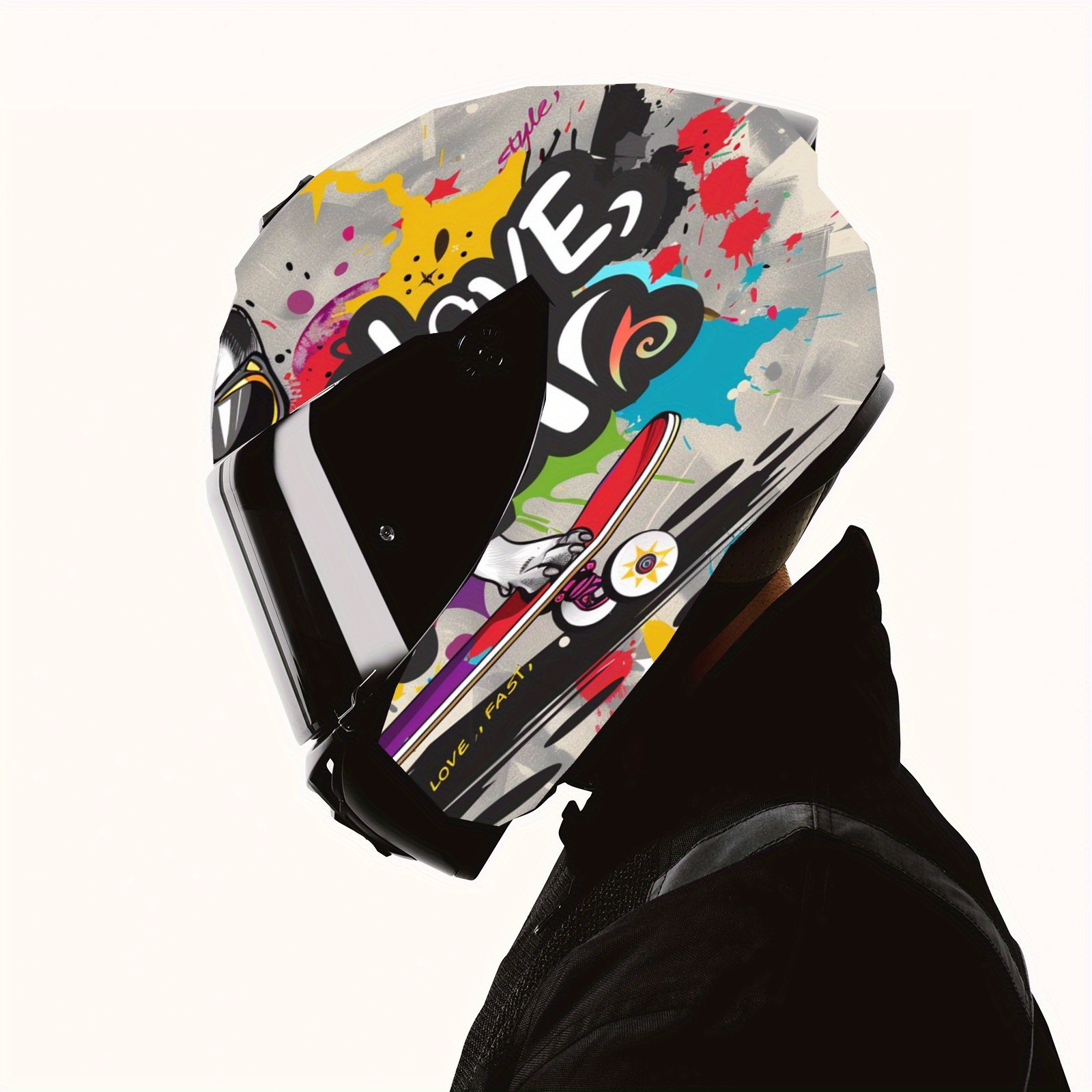 Doodle Dog Pile Full Helmet Wr - Motorcycle Gear Dogs ulasan dan harga