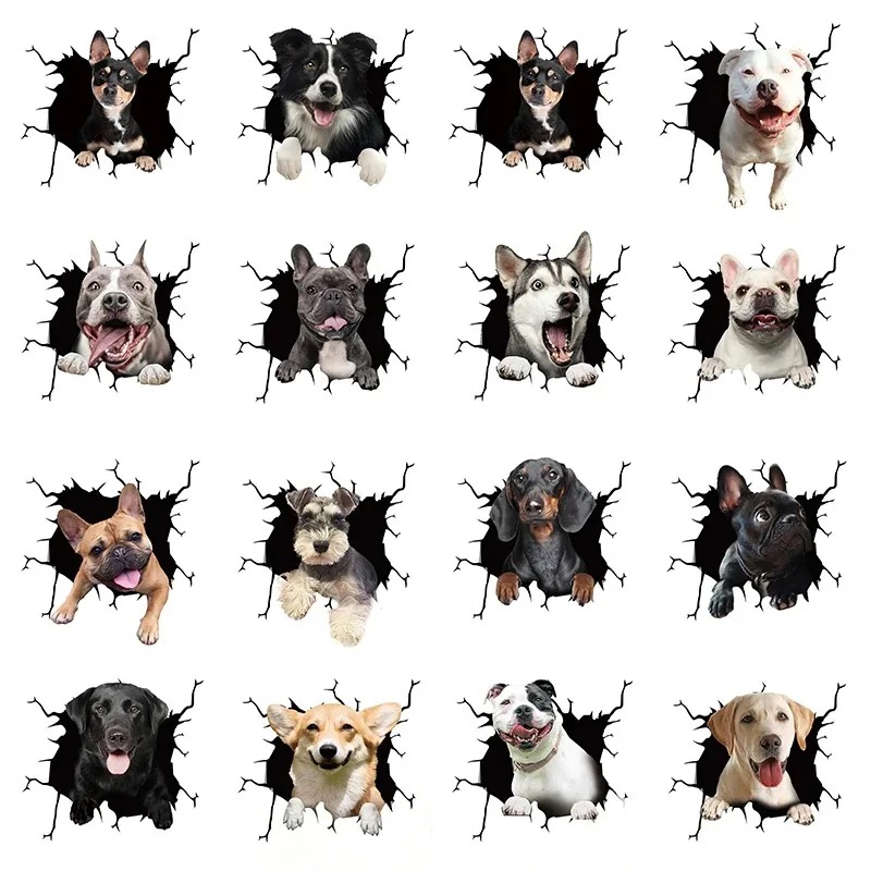 1Pc  French Bulldog Dog Sticke - Motorcycle Gear Dogs ulasan dan harga