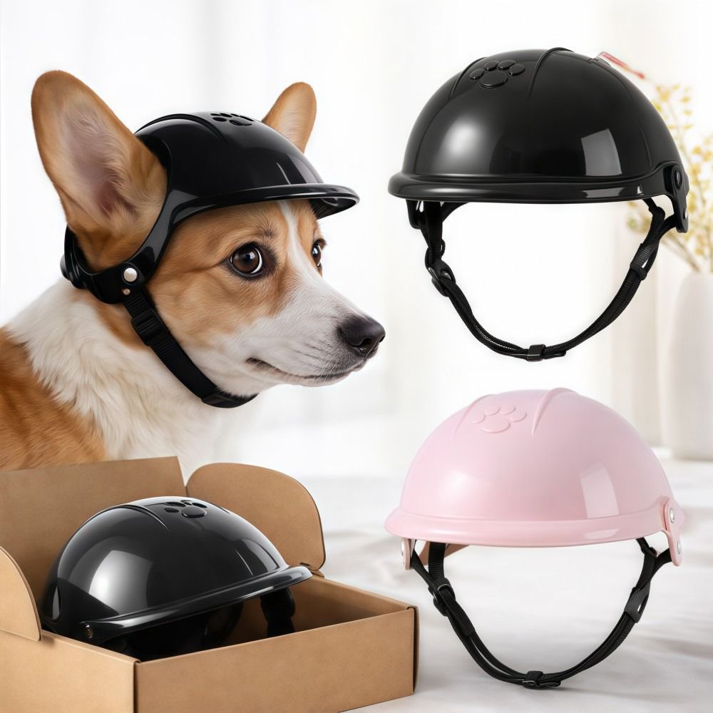 Funny Adjustable Dog Cat Helme - Motorcycle Gear Dogs ulasan dan harga