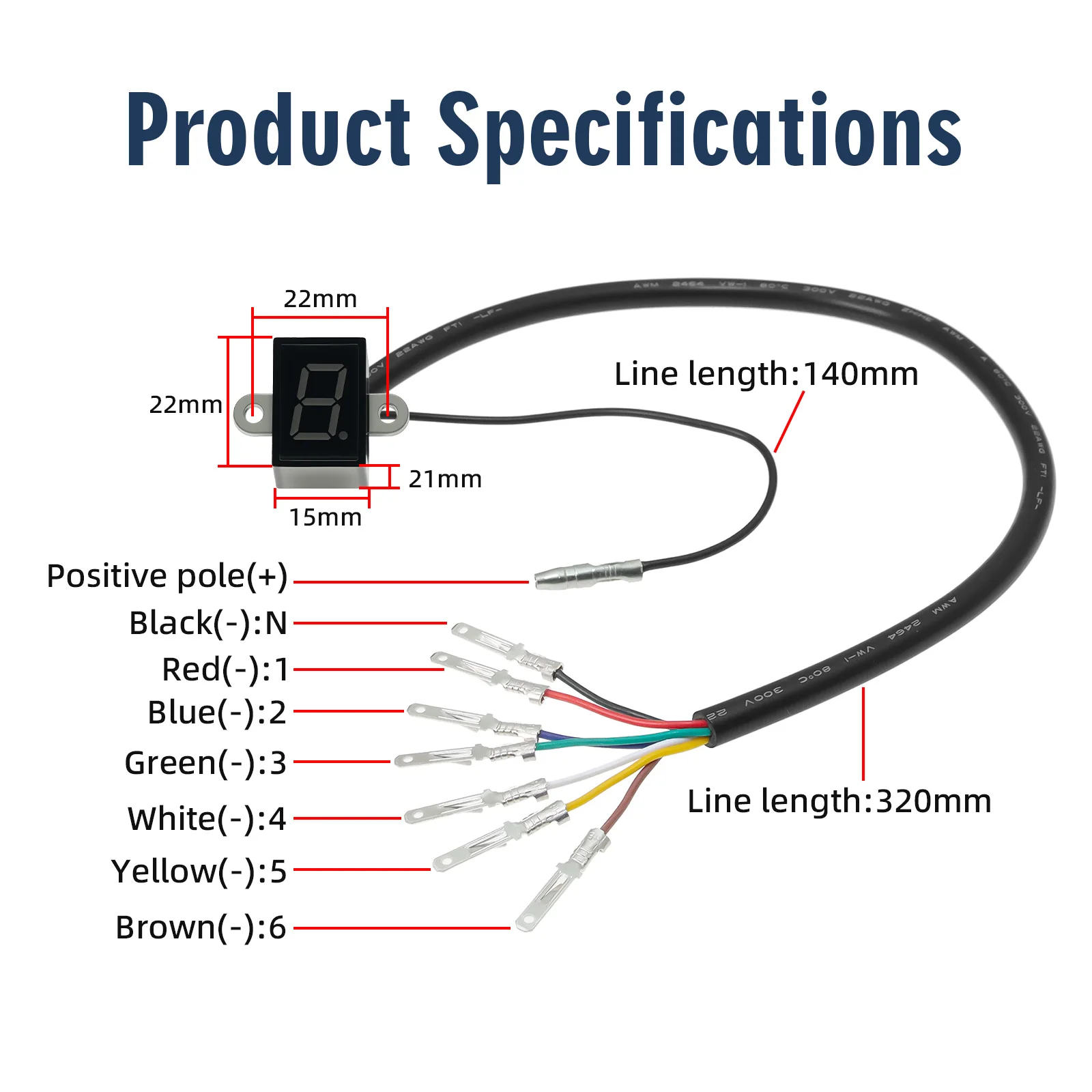 Super 6 Speed Display Universa - Motorcycle Gear Selector ulasan dan harga